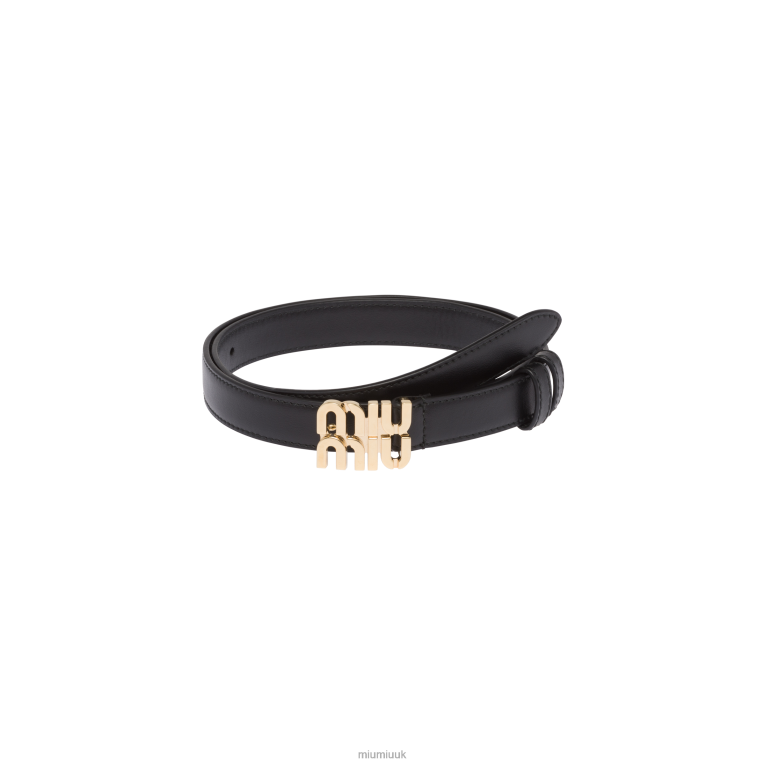 Accessories Leather Belt Miu Miu XH28Z1181 Black