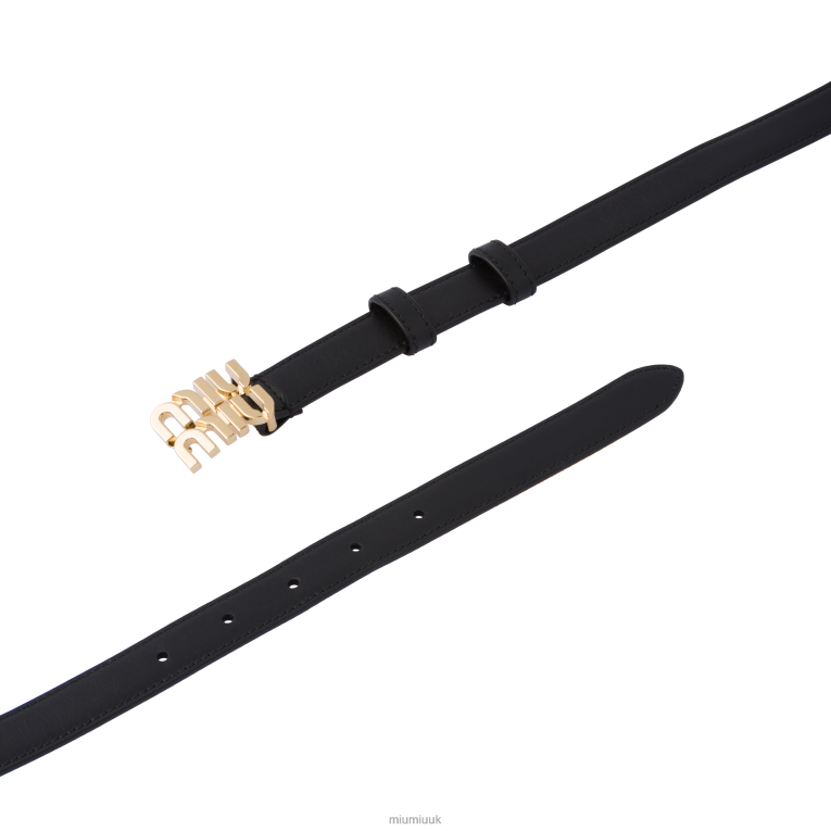Accessories Leather Belt Miu Miu XH28Z1181 Black