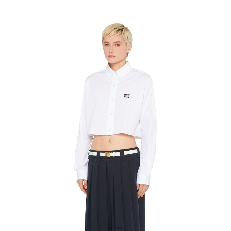 Accessories Leather Belt Miu Miu XH28Z1182 White
