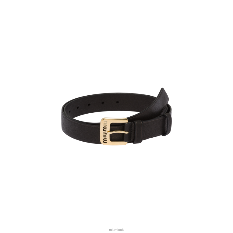 Accessories Nappa Leather Belt Miu Miu XH28Z1188 Black
