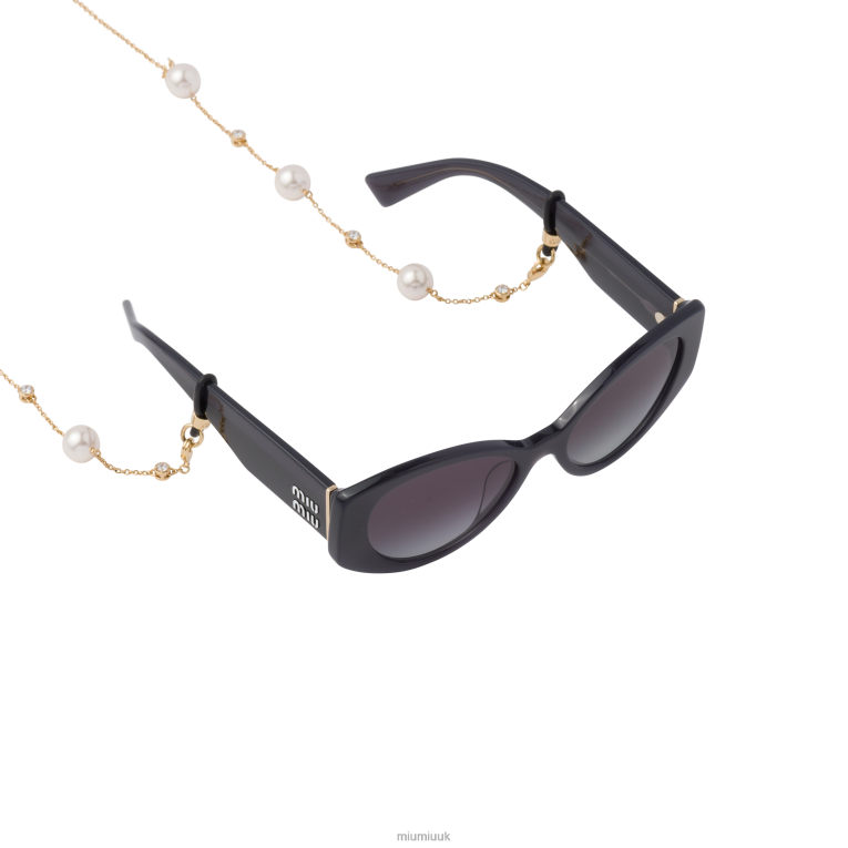 Accessories Eyewear Chain Miu Miu XH28Z1276 Gold/Crystal/Cream