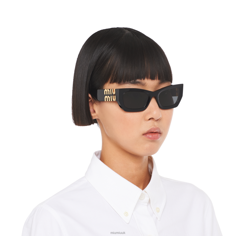 Accessories Glimpse Sunglasses Miu Miu XH28Z1242 Slate Gray Lenses