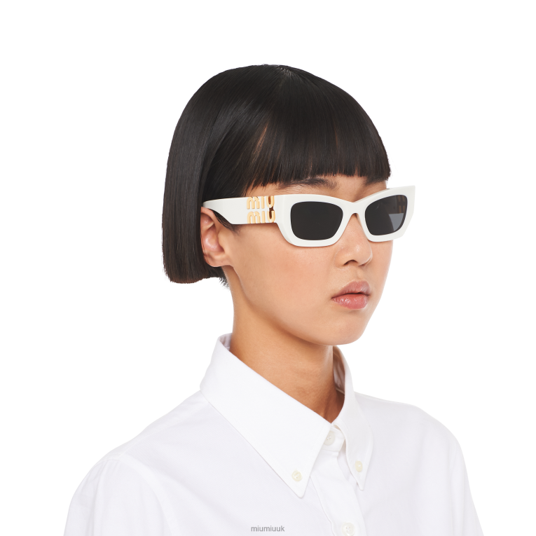 Accessories Glimpse Sunglasses Miu Miu XH28Z1243 Slate Gray Lenses