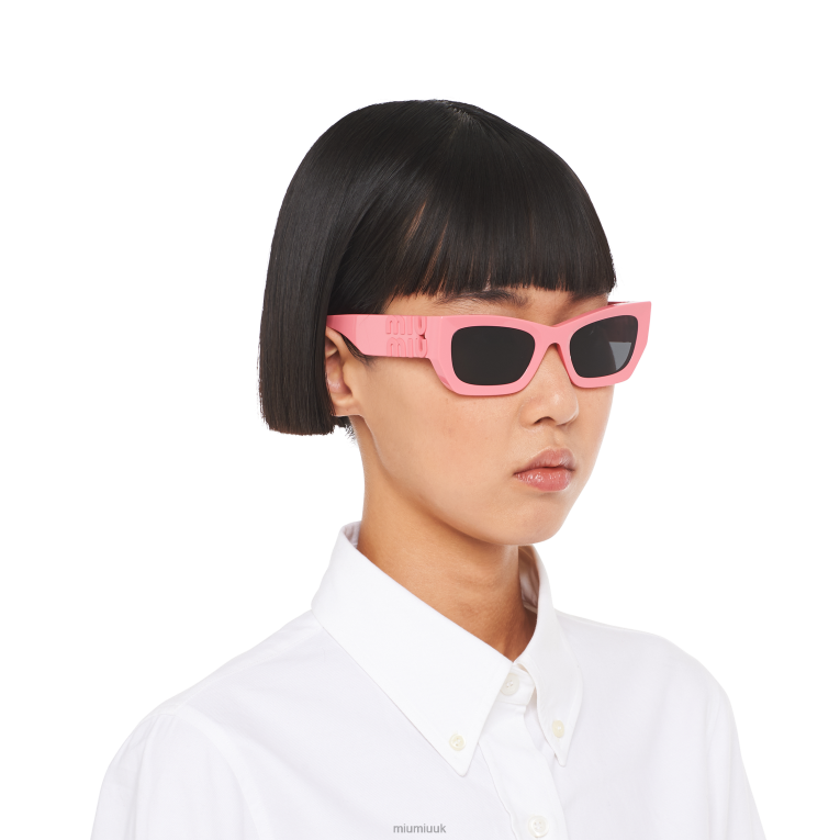 Accessories Glimpse Sunglasses Miu Miu XH28Z1244 Slate Gray Lenses