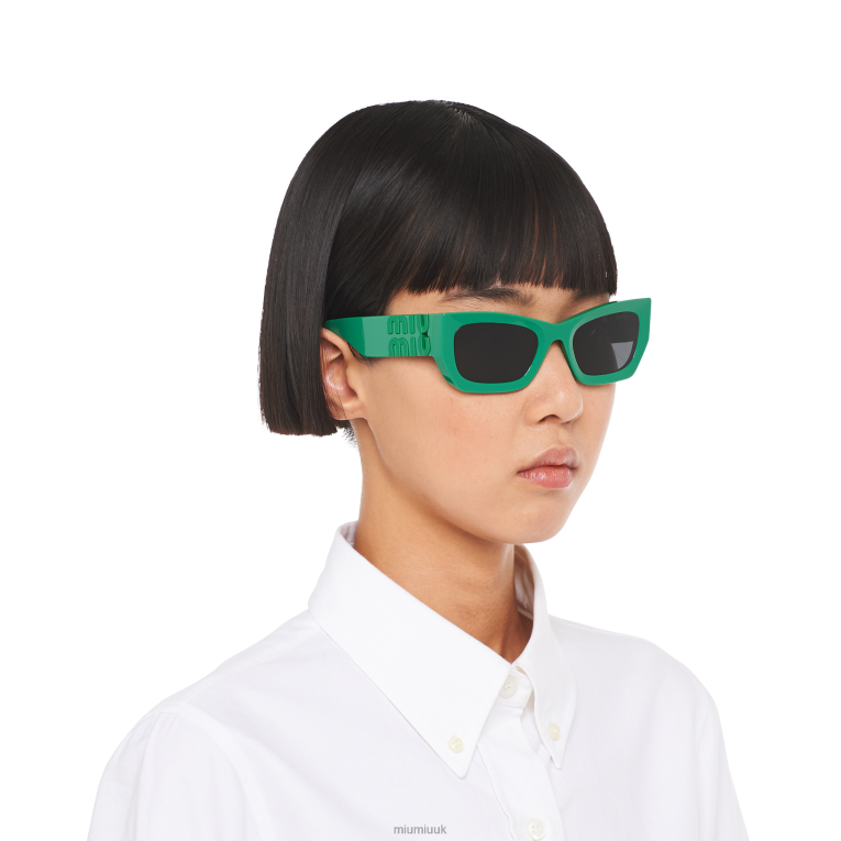 Accessories Glimpse Sunglasses Miu Miu XH28Z1245 Slate Gray Lenses