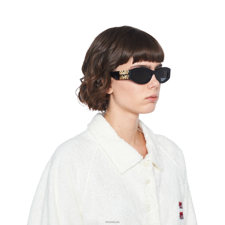 Accessories Glimpse Sunglasses Miu Miu XH28Z1247 Slate Gray Lenses