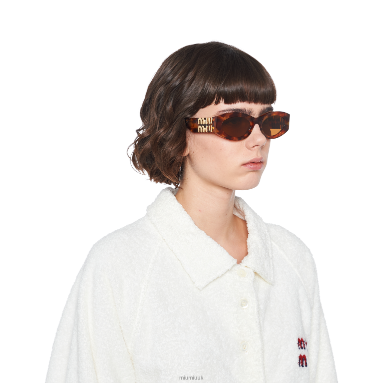 Accessories Glimpse Sunglasses Miu Miu XH28Z1248 Camel Beige Lenses