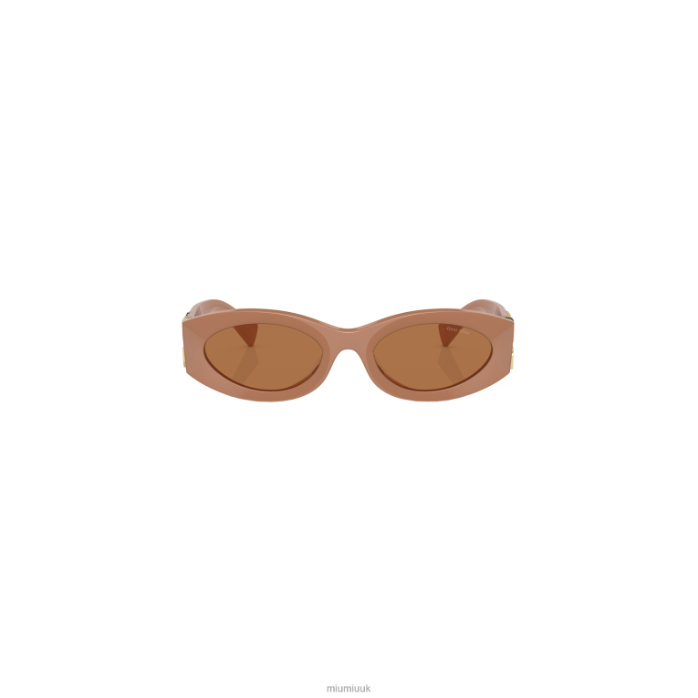 Accessories Glimpse Sunglasses Miu Miu XH28Z1249 Camel Beige Lenses