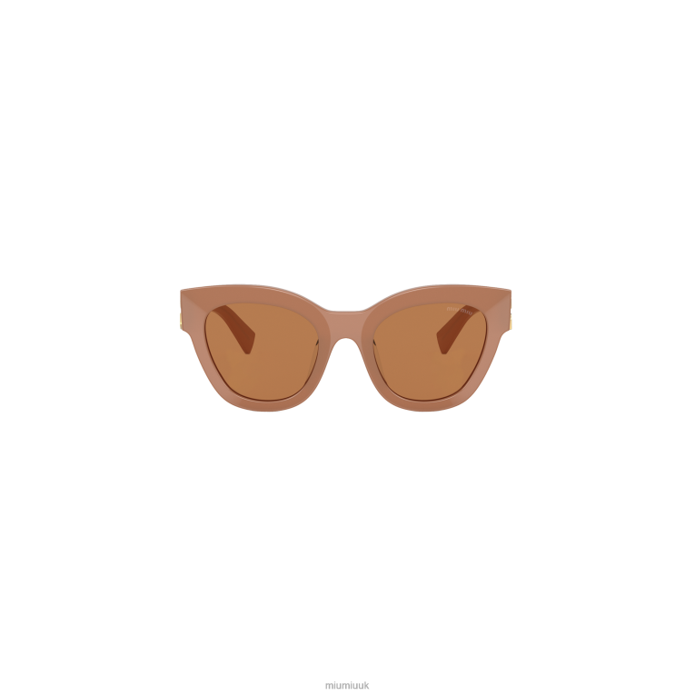 Accessories Glimpse Sunglasses Miu Miu XH28Z1253 Camel Beige Lenses