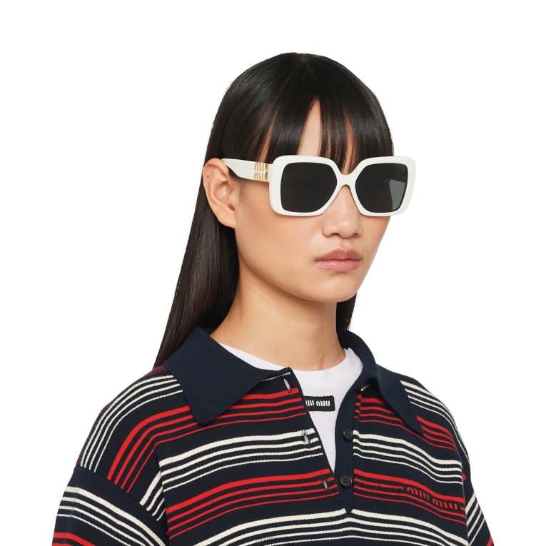 Accessories Glimpse Sunglasses Miu Miu XH28Z1282 Slate Gray Lenses