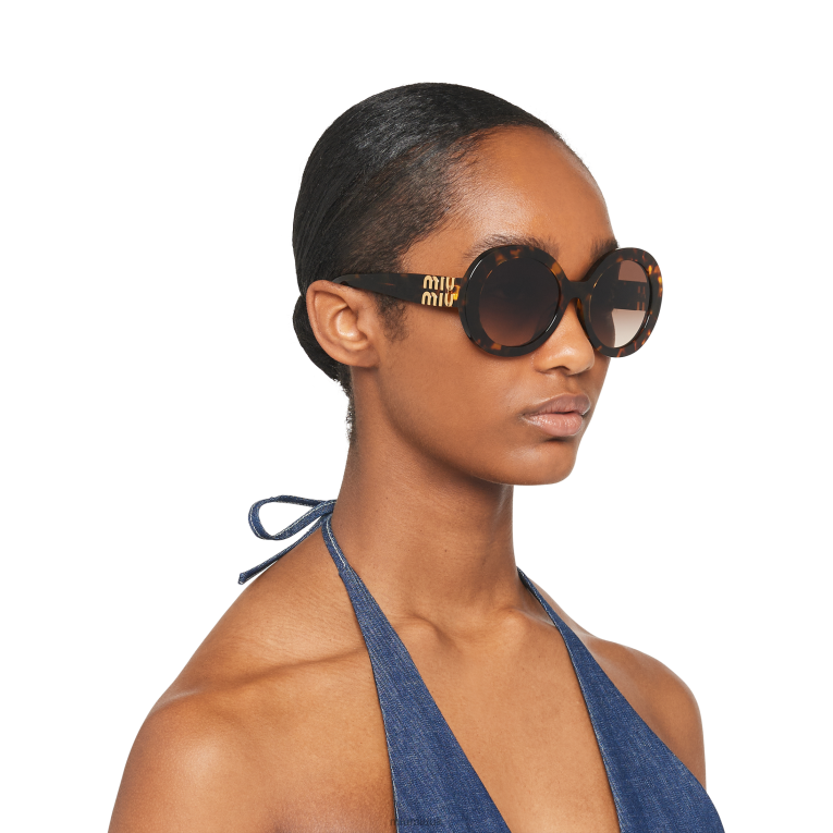 Accessories Glimpse Sunglasses Miu Miu XH28Z1285 Gradient Sienna Lenses