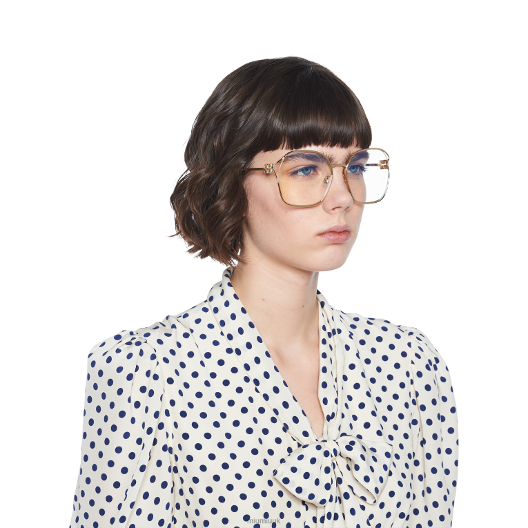 Accessories Logo Glasses Miu Miu XH28Z1262 Blue Lenses