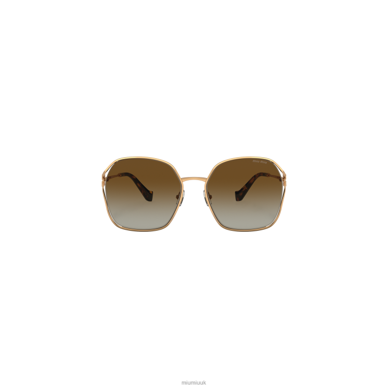 Accessories Logo Sunglasses Miu Miu XH28Z1265 Gradient Sienna Lenses