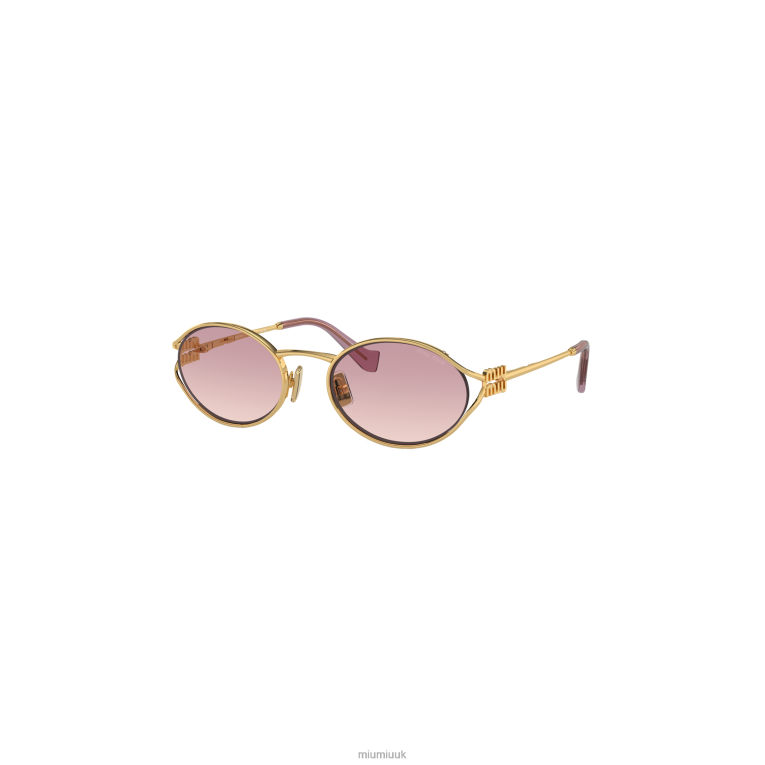 Accessories Logo Sunglasses Miu Miu XH28Z1286 Pink Beg Shaded Lenses