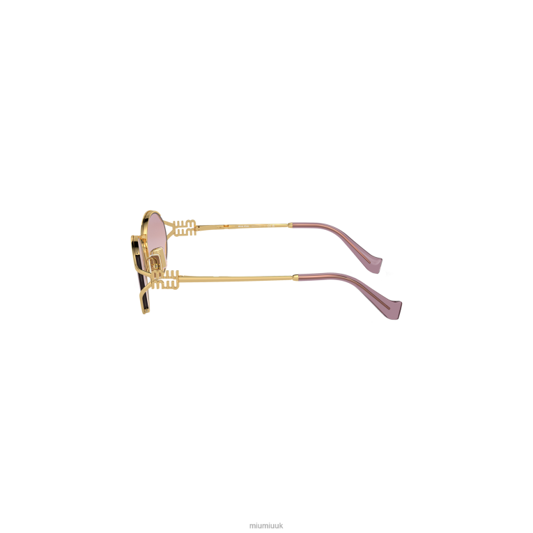 Accessories Logo Sunglasses Miu Miu XH28Z1286 Pink Beg Shaded Lenses