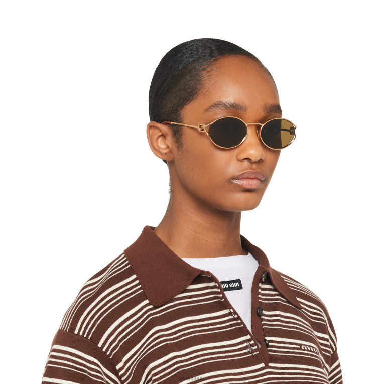 Accessories Logo Sunglasses Miu Miu XH28Z1287 Loden Lenses