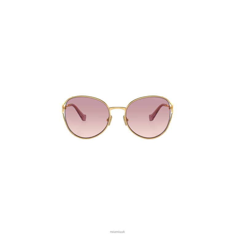 Accessories Logo Sunglasses Miu Miu XH28Z1289 Pink Beg Shaded Lenses