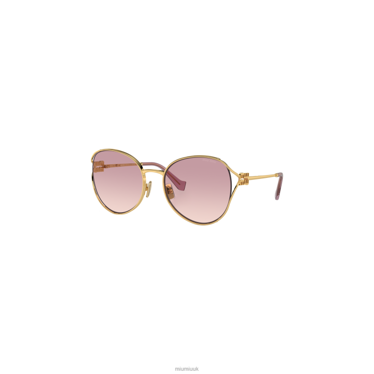 Accessories Logo Sunglasses Miu Miu XH28Z1289 Pink Beg Shaded Lenses