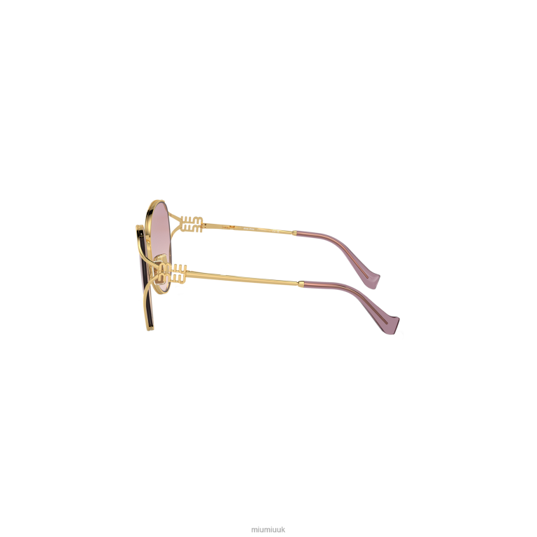 Accessories Logo Sunglasses Miu Miu XH28Z1289 Pink Beg Shaded Lenses