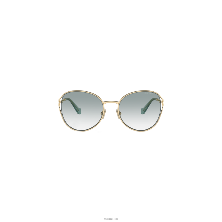 Accessories Logo Sunglasses Miu Miu XH28Z1291 Peacock Blue Lenses