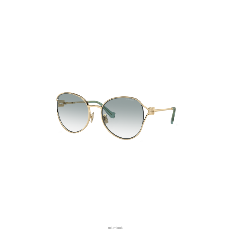 Accessories Logo Sunglasses Miu Miu XH28Z1291 Peacock Blue Lenses