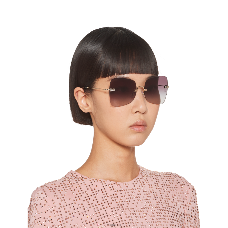 Accessories Maniere Eyewear Miu Miu XH28Z1272 Gradient Smoky Gray Lenses