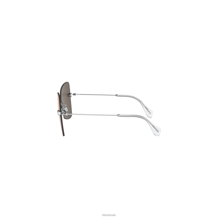 Accessories Maniere Sunglasses Miu Miu XH28Z1274 Pink Gold Plated Lenses