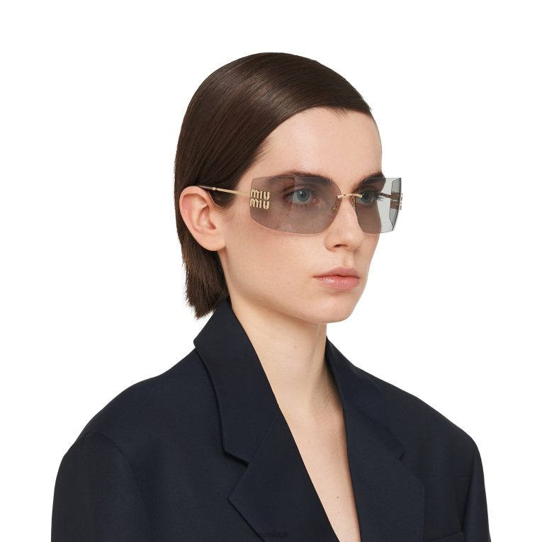 Accessories Runway Sunglasses Miu Miu XH28Z1241 Light Gray Lenses