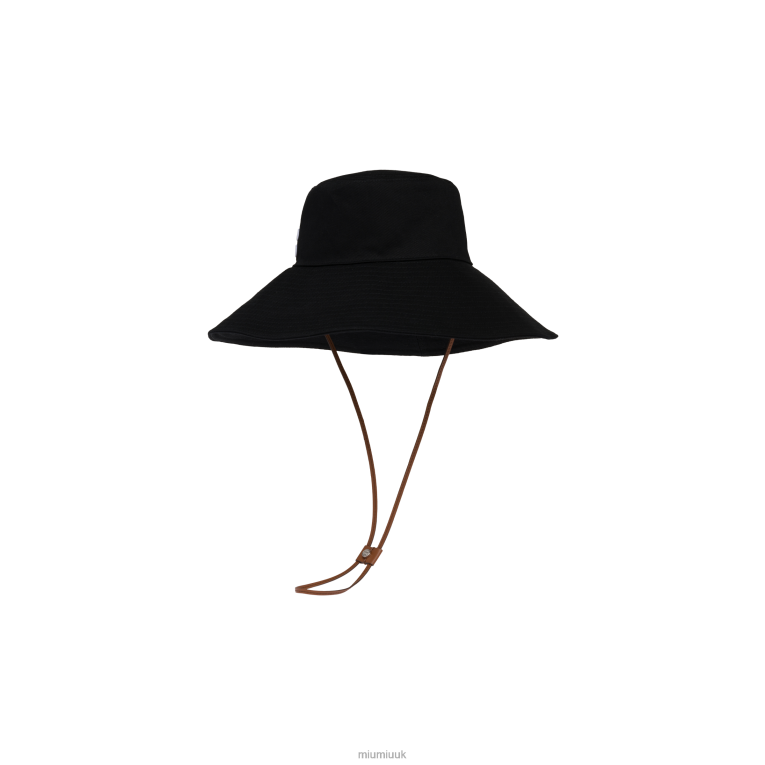 Accessories Drill Hat Miu Miu XH28Z1211 Black/White