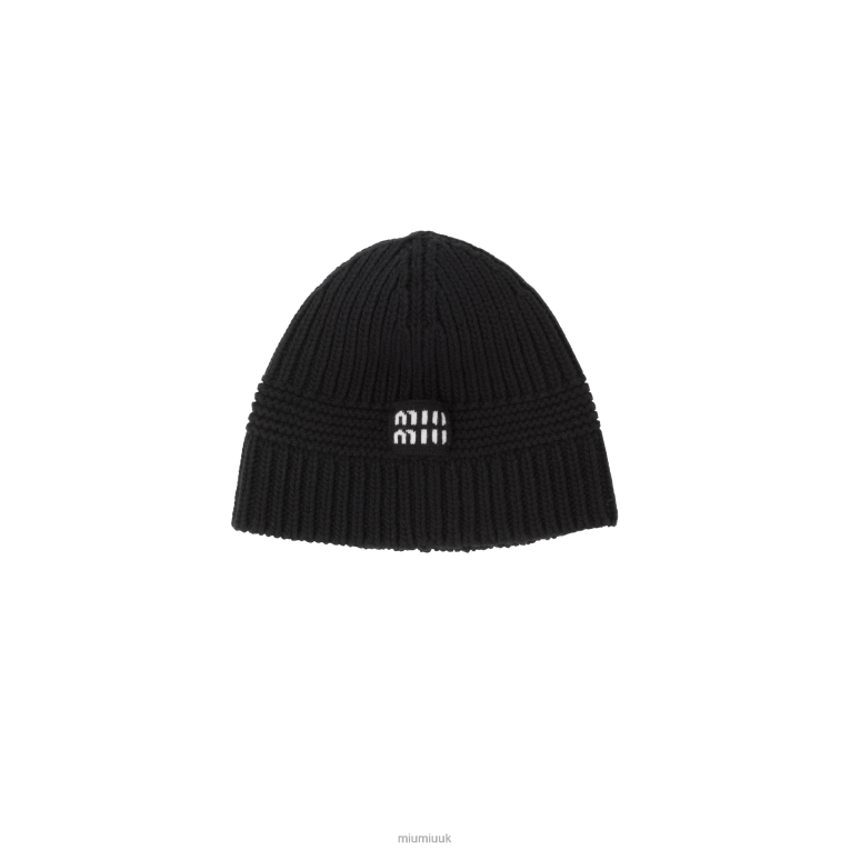 Accessories Knit Beanie Miu Miu XH28Z1195 Black