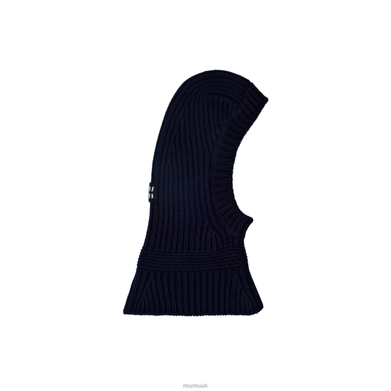 Accessories Knit Ski Mask Miu Miu XH28Z1198 Navy