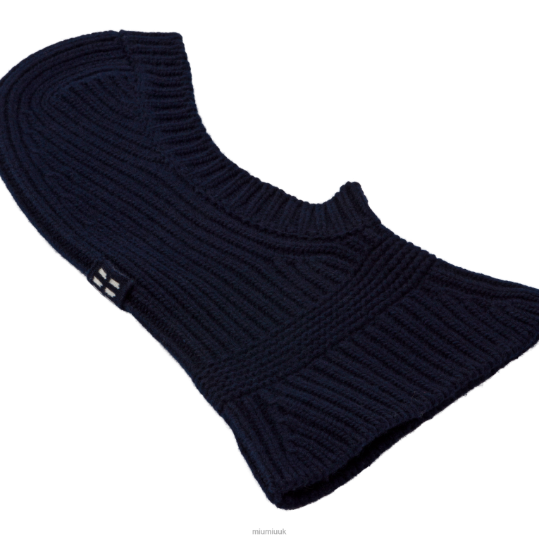 Accessories Knit Ski Mask Miu Miu XH28Z1198 Navy