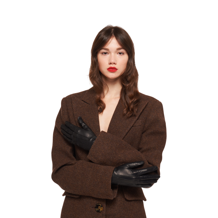 Accessories Nappa Leather Gloves Miu Miu XH28Z1200 Black