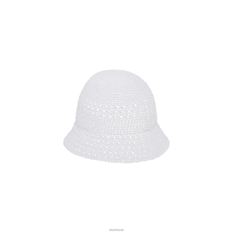 Accessories Raffia Hat Miu Miu XH28Z1224 White