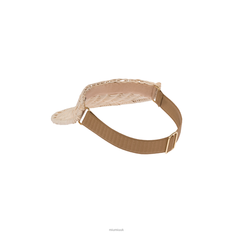 Accessories Wicker Visor Miu Miu XH28Z1229 Natural