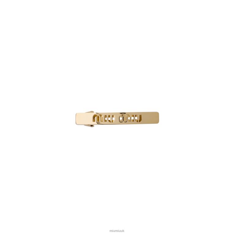 Accessories Metal Hair Clip Miu Miu XH28Z1159 Gold