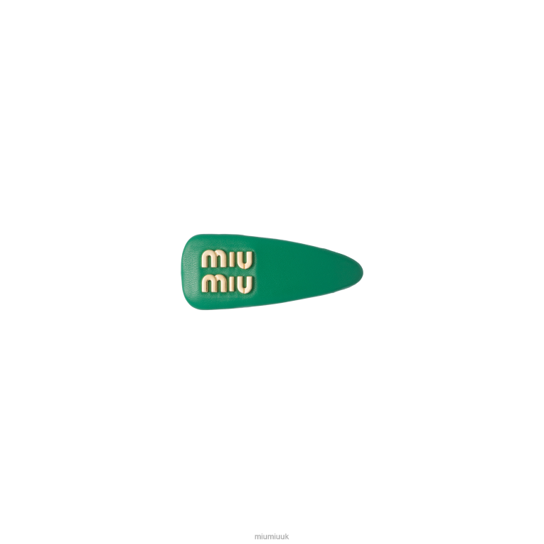 Accessories Nappa Leather Hair Clip Miu Miu XH28Z1147 Mango
