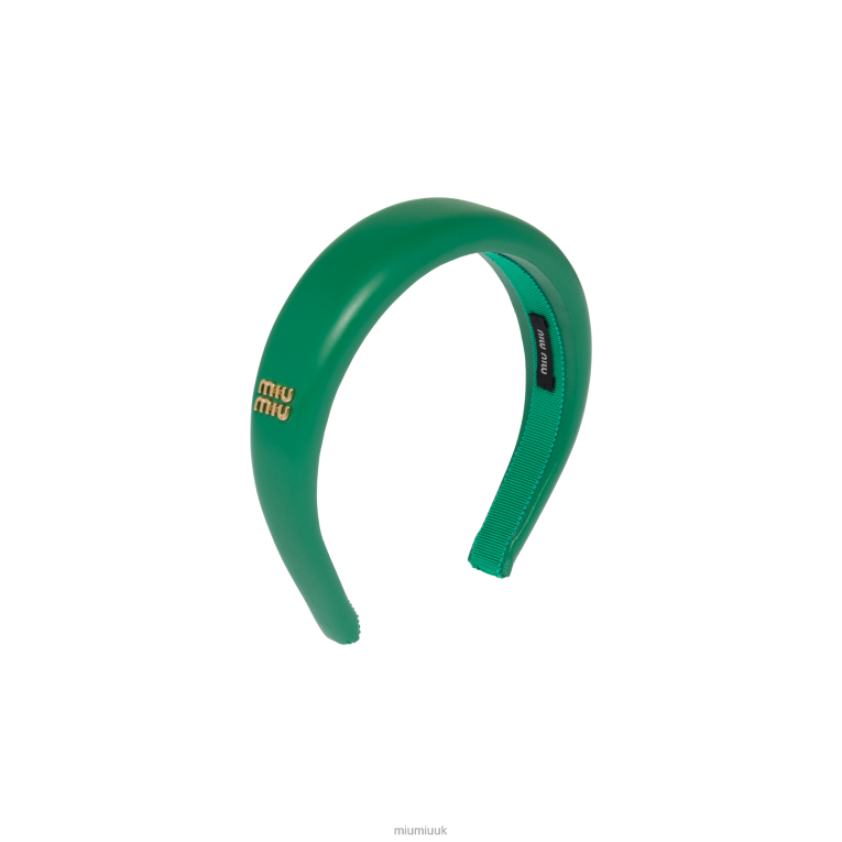 Accessories Nappa Leather Headband Miu Miu XH28Z1150 Mango