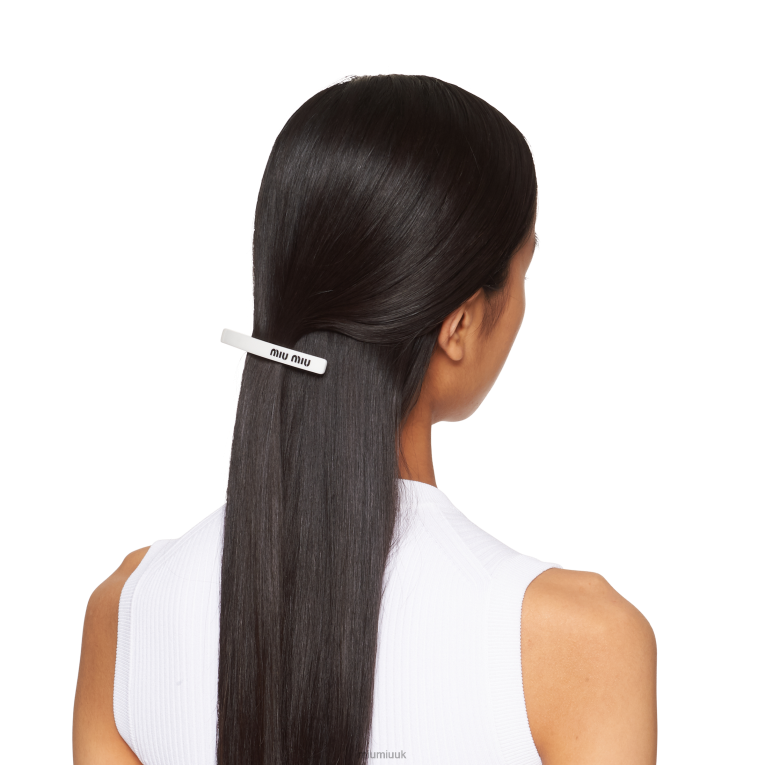 Accessories Plexiglas Hair Clip Miu Miu XH28Z1178 White/Black