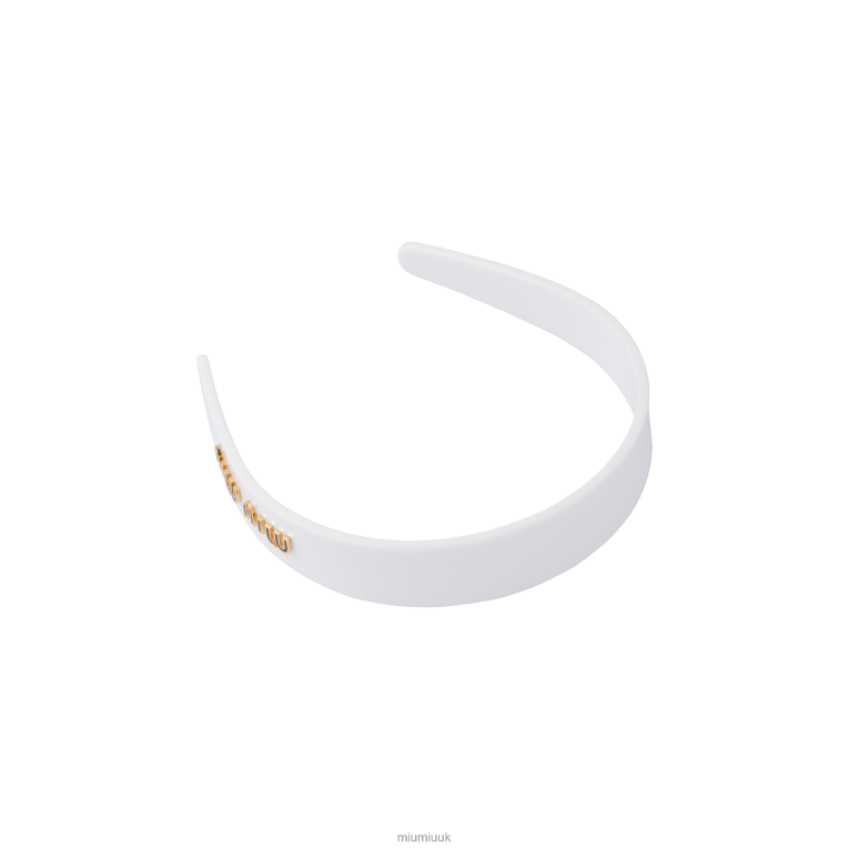Accessories Plexiglas Headband Miu Miu XH28Z1121 White/Black