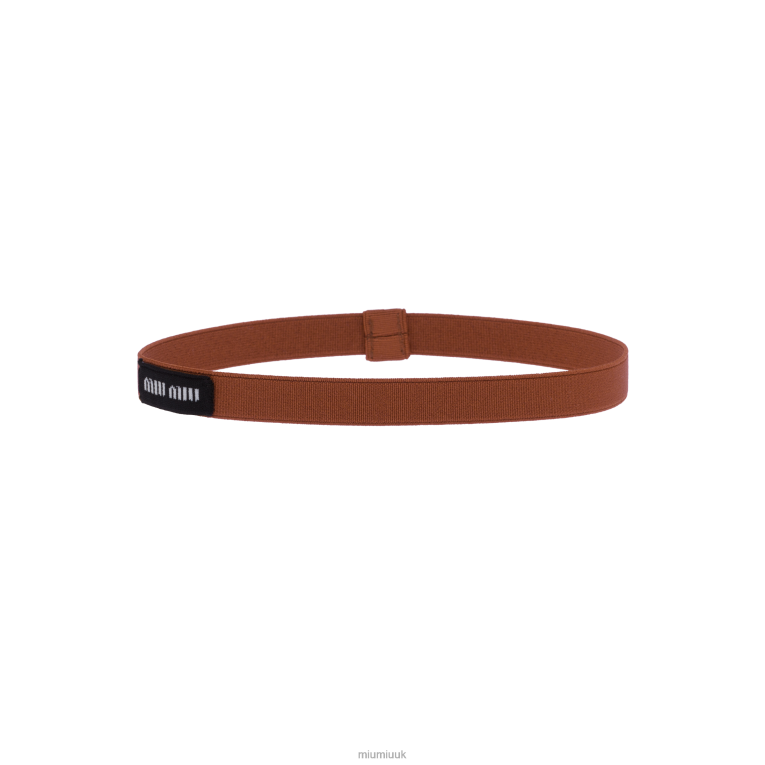Accessories Scrunchie Miu Miu XH28Z1126 Cognac