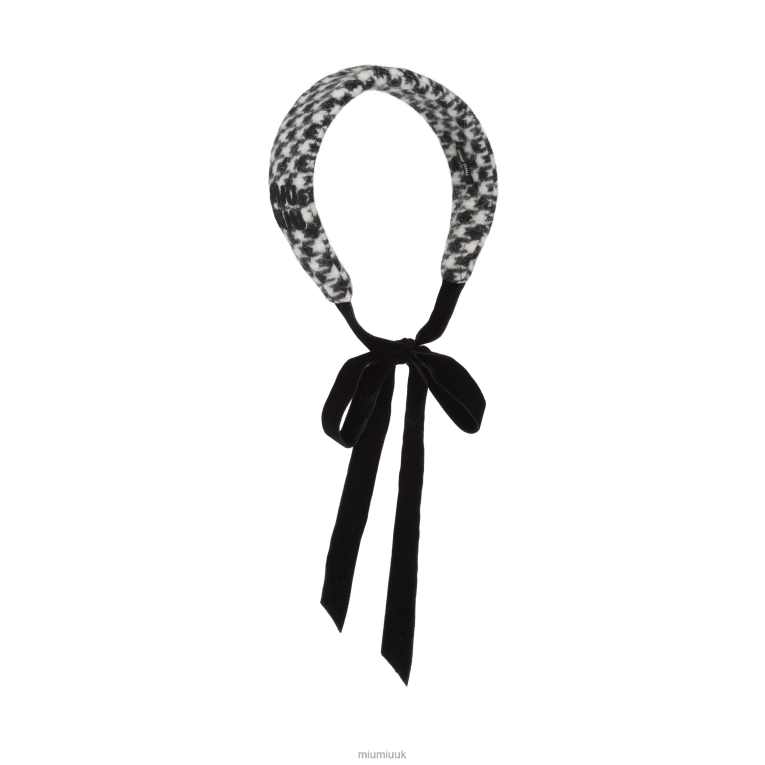Accessories Shetland Wool Headband Miu Miu XH28Z1170 Black