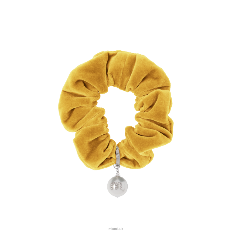 Accessories Velvet Scrunchie Miu Miu XH28Z1169 Topaz