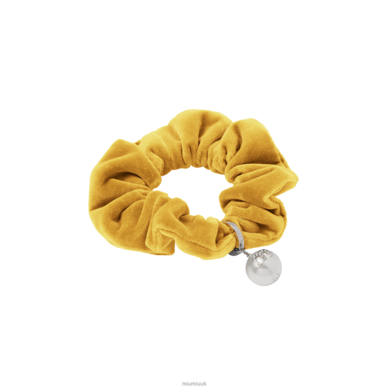 Accessories Velvet Scrunchie Miu Miu XH28Z1169 Topaz