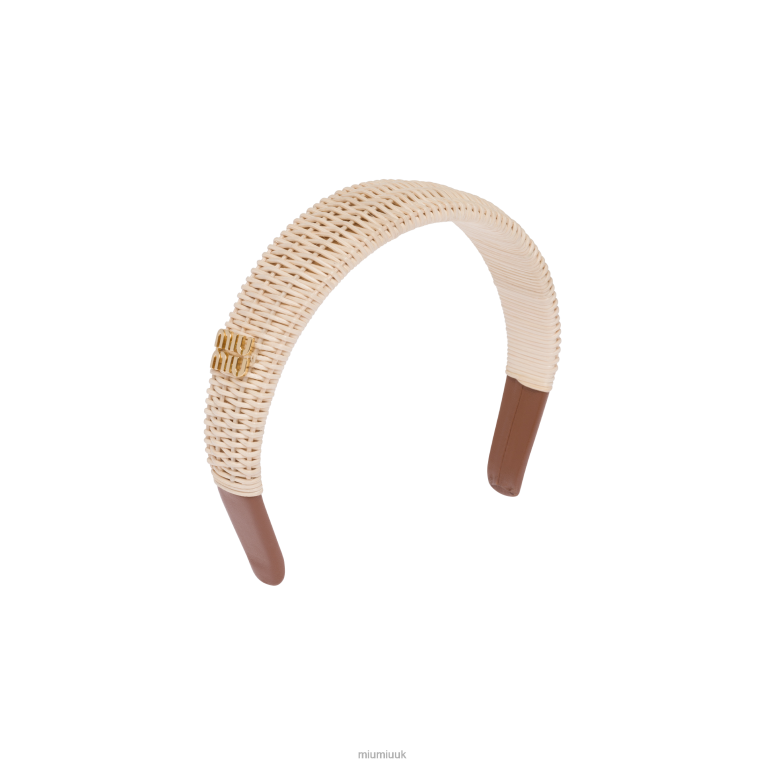 Accessories Wicker Headband Miu Miu XH28Z1117 Natural