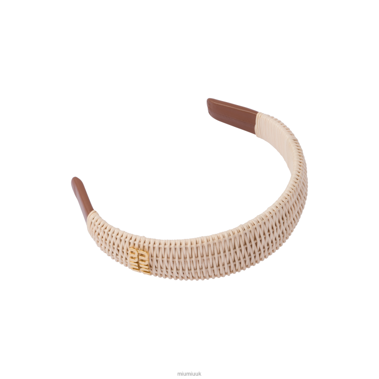 Accessories Wicker Headband Miu Miu XH28Z1117 Natural