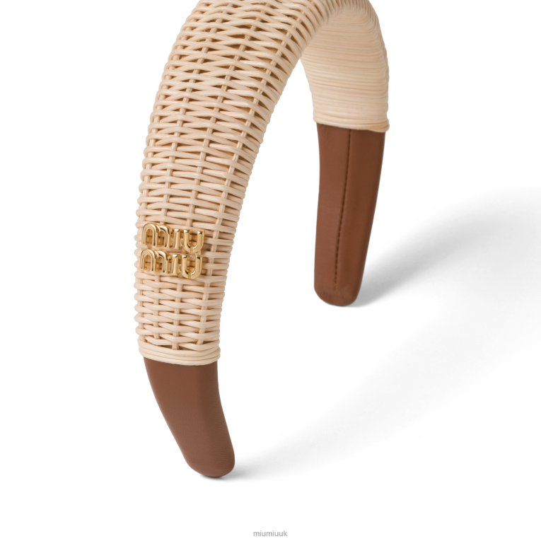 Accessories Wicker Headband Miu Miu XH28Z1117 Natural