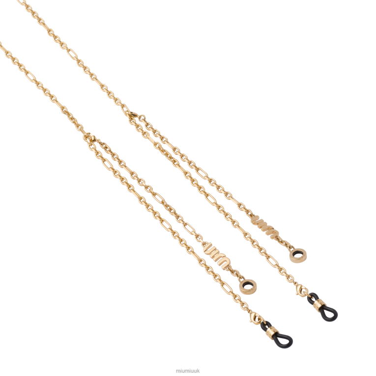 Accessories Apparel Miu Miu XH28Z1095 Gold