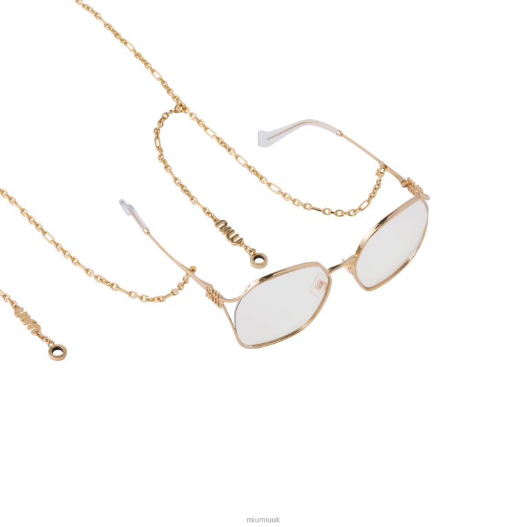 Accessories Apparel Miu Miu XH28Z1095 Gold