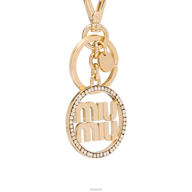 Accessories Metal Keychain Miu Miu XH28Z1094 Gold/Crystal